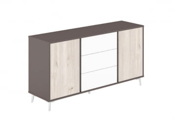 Греденция Сирио СР.305.ВФ.ДН.ВХ Вольфрам Дуб Тоскана Белый / Sirio SR.305.WF.DN.WH