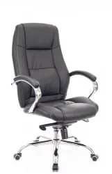 Кресло руководителя Kron M кожа Черный