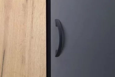 Шкаф угловой Ольга-Лофт 9.1 Дуб Крафт золотой Темно-серый