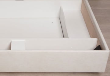 Кровать с подъемным механизмом Монако 903.36 Белый шпон/Даллас Айвори