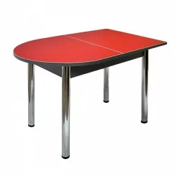 Стол Пристенный ХРОМ 1 кат. 4046  ЛДСП венге