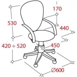 Кресло офисное UP_Энтер 289485 Черный