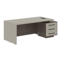 Стол руководителя правый VELION VCT 2090 R Аметист Дуб Сильвер