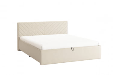 Кровать 1.6 Сандра 2 с подъем. механизмом ZP.KM1.6-12.2 крем (велюр)