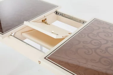 Стол обеденный Чикаго КЗ(6191) крем,завитки бронза