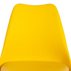 Стул TULIP (mod. 73) / 1 шт. в упаковке дерево/пластик/ПУ, 48.5*52.5*83cм, желтый