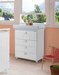 Комод пеленальный Micuna Occitane B-1866 White Grey Stars