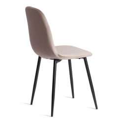 Стул БРЕЕЗЕ (мод. 4724) Велюр/металл , 44 х 53 х 87 см, Коффее (кофейный) ХЛР9 / черный / BREEZE (mod. Coffee HLR9