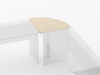 Приставка угловая Глассй 2.16 Дуб молочный / Glassy