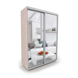 Шкаф-купе в гостиную комнату Акцент-Сим З 1200х600  Ясень шимо светлый