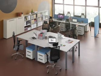 Стеллаж двусторонний New Line NLN36343421 Дуб шамони светлый