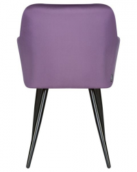 Стул обеденный ДОБРИН РОБЕРТ (черные матовые ножки, велюр В108-45 Темно-фиолетовый) 2 шт / DOBRIN ROBERT V108-45
