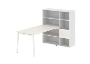 Рабочая станция ЕДИС ЕЛРСТ 1215 Ясень Траун Белый Белый / EDIS ELRST