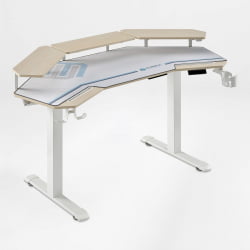 Стол для компьютера (для геймеров) с электроприводом Еурека ЕРК-ЕГД-ЕС63-МВ, клен / Eureka ERK-EGD-ES63-MW,