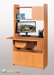 Письменный стол с полками и ящиками УП-1 венге/дуб молочный