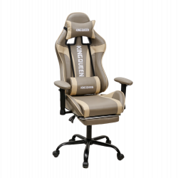 Кресло 896 KINGQUEEN, цвет светло-серый/бежевый 896-lgray-beige