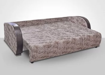 Диван-кровать Европа-1 вензель серый арена черная рогожка в1