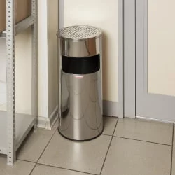 Урна с пепельницей LAIMA PROFESSIONAL 27 литров Серебристый