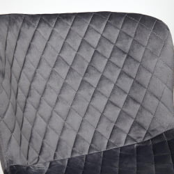 Стул QUINCY (mod. 8272) металл/ткань, 49х53х84,5 см, серый (G-062-40)/черный