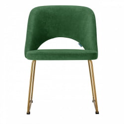 Кресло Ларс зеленый/Линк золото / Lars