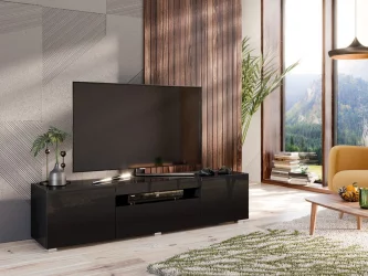 ТВ тумба Бруклин ЛД 685.050.000 Черный глянец
