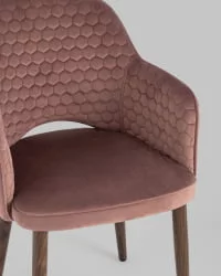 Стул Венера Хани велюр Пыльно-розовый