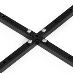 Стул обеденный La Rousse NEW, флок , серый/черный, 29, 45x55x93 см