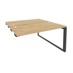 Стол-приставка двойной на О-образном м/к к опорым элем. ONIX O.MO-D.SPR-3.7 Тиквуд Светлый/Антрацит