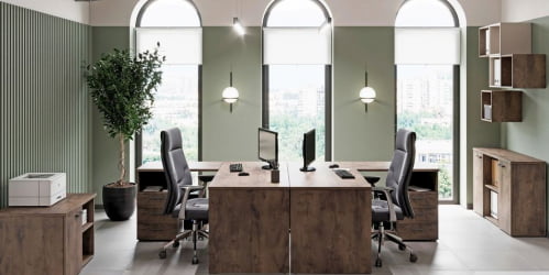 Стол переговоров LEMO L-101Таксония шоколадная