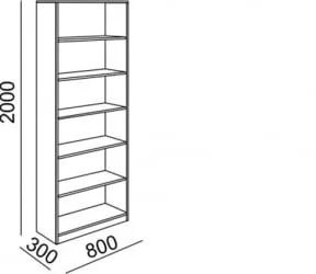 Стелаж Остин Модуль №8 Ясень шимо светлый/белый