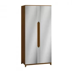 Шкаф двухстворчатый Сканди с зеркалами Грей