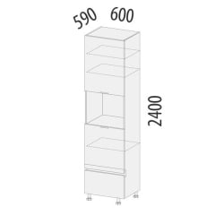 Пенал кухонный (лев/прав) Бостон 104.76