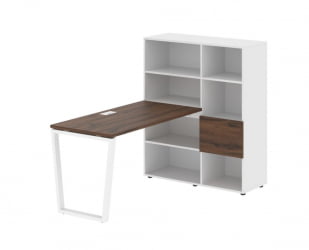 Рабочая станция ЕДИС ЕВРСТ 1113 Дуб Денвер темный Белый Белый / EDIS EVRST