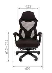 Геймерское кресло CХАИРМАН CХ571 Черный-красный / CHAIRMAN CH571