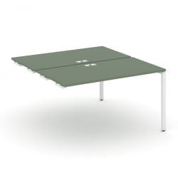 Двойной стол-приставка к опорным тумбам/шкафам CONCEPT CN.DSPR-004 Кобо Белый