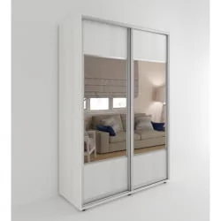 Большой шкаф Акцент-Дуэт Д 1000х600 Выбеленное дерево