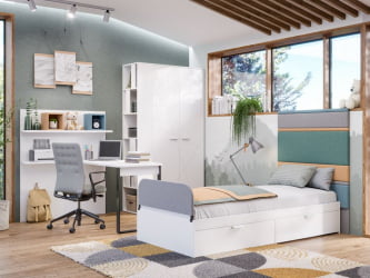 Шкаф двустворчатый Милтон ЛД 537.020.000 Белый