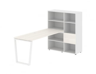 Рабочая станция EDIS EVRST 1117 Ясень Траун Белый Белый