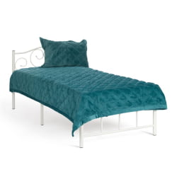 Односпальная кровать MALVA (mod. 9303) металл, 90*200 см (Single bed), White (белый)