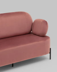 Диван Кэнди велюр Пыльно-розовый