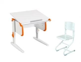 Стол универсальный трансформируемый Parta 1/75 + Stul Белый Оранжевый