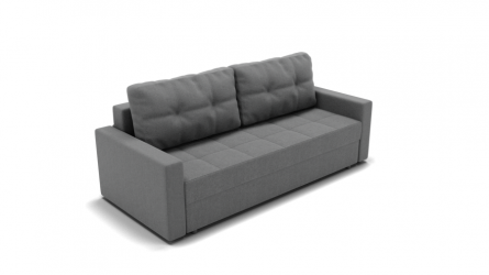 Диван Рио (ЗР) Цвет фасада: Светло серый; Тип: Прямой; Материал фасада: Металл/Велюр