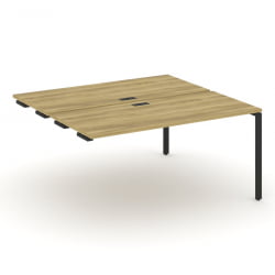 Двойной стол-приставка к опорным тумбам/шкафам CONCEPT CN.DSPR-004 Дуб Винченцо Черный