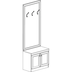 Шкаф Инна 620 денвер светлый