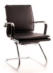Кресло для посетителей Nerey CF экокожа Черный
