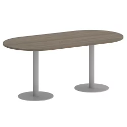 Стол овальный HOME OFFICE VR.SP-5-180.1 Вяз Благородный/Серый металл
