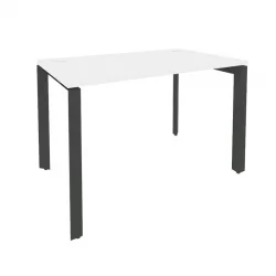 Стол рабочий на П-образном м/к ОНИКС О.МП-СП-2.7 Белый Бриллиант/Антрацит / ONIX O.MP-SP-2.7