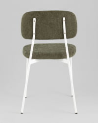 Стул Чао зеленый белые ножки / Chao