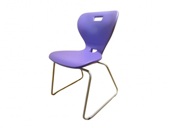 Стул универсального назначения АУРА Л (рост 6) Фиолетовый/Каркас полимерный хром / AURA L