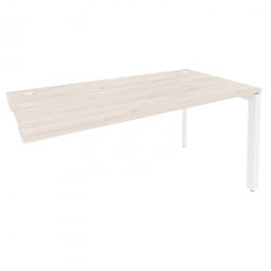 Стол-приставка на П-образном м/к к опорным элементам ONIX O.MP-SPR-4.8 Денвер Светлый/Белый